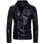 LUO XIU 5XL Motorcycle Leather Jacket Men Casual Biker Jacket Slim Fit Zippers Male Faux Leather Jackets 2019 New spring Autumn - webtekdev