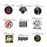THE CLASH Star Logo Blondie Postage Stamp Dead Kennedys ANTI RACIST Anti Facist War Music Band Embroidered Iron On Patch - webtekdev
