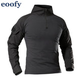 Male Military Uniform Tactical Long Sleeve T Shirt Men Camouflage Army Combat Shirt Airsoft Paintball Clothes Multicam Shirt Top - webtekdev