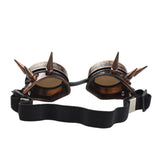 Fashion Men Women Welding Goggles Gothic Steampunk Cosplay Antique Spikes Vintage Glasses Eyewear Goggles Punk Rivet - webtekdev