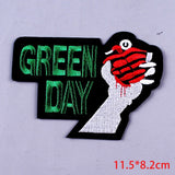 Pulaqi Punk Metal Band Cloth Patches Embroidered Patches For Clothing Applique Rock Music Fans Badges Stickers Iron on Patches F - webtekdev