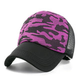 1pcs New Women Cap Female Summer Camouflage Baseball Cap Outdoor Casual Adjustable Sports Mesh Hat - webtekdev