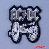 Pulaqi Punk Metal Band Cloth Patches Embroidered Patches For Clothing Applique Rock Music Fans Badges Stickers Iron on Patches F - webtekdev