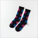 Moda Socmark Funny Socks Men Comfortable High Quality Cotton Happy Hemp Leaf Maple Casual Long Weed Crew Sock Dress Harajuku - webtekdev