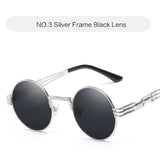 Oulylan Round Metal Steampunk Sunglasses Women Men Fashion Gothic Sun Glasses Luxury Brand Designer High Quality Eyewear UV400 - webtekdev