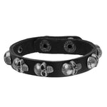 New Design Evil Skull Leather Wrap Bracelet for Women Men Jewelry Punk Rock Ride Wristband Bracelets Personalized (101096-200004862 101096-193 101096-2831) - webtekdev