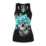 Polyester/Spandex Fashion Sportswear For Womens Tank Top Sleeveless Hollow Back Tops Slim Workout Clothes 2017 Summer Vest Shirt - webtekdev