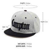 2019 new Compton embroidery baseball Hats Fashion adjustable Cotton Men Caps Traker Hat Women Hats hop snapback Cap Summer - webtekdev