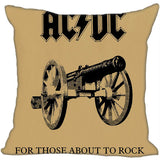 Custom Decorative Pillowcase Music Band Acdc Style Square Zippered Pillow Cover 35X35,40x40,45x45cm(One Side)180516-54 - webtekdev