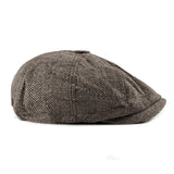 2019 New Newsboy Cap Beret Hat Men Women  Hat Tweed Gatsby Octagonal Black White Herringbone Vintage Ivy Hats - webtekdev