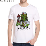 MOE CERF New Arrival Zombie skull Blink 182 Album 1999 Design T Shirt Summer Short Sleeve Funny Boy Tops Punk Teen Tees L9-O-187 - webtekdev