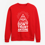 2020 new harajuku clothing man Dont Trust Anyone autumn winter fleece hoodies Illuminati All Seeing Eye sweatshirt men pullovers - webtekdev