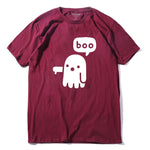 COOLMIND QI0228A casual short sleeve boo printed lovely men Tshirt summer style style  loose 100% cotton T-shirt men tees shirt - webtekdev