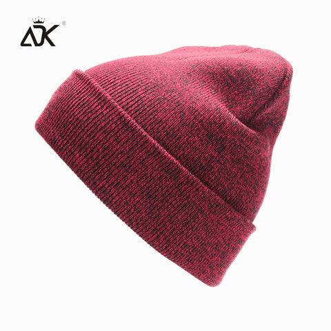 Plain Knitted Hat Winter Cap Women's Polyester Soft Unisex Bonnet Hat Female Casual Hip Hop Skullies Beanies Men Autumn Beanies - webtekdev