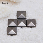 100 pcs 6-12MM Round Square Spikes Pyramid - webtekdev