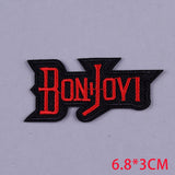 Pulaqi Punk Metal Band Cloth Patches Embroidered Patches For Clothing Applique Rock Music Fans Badges Stickers Iron on Patches F - webtekdev
