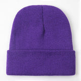 Solid Unisex Beanie Autumn Winter Wool Blends Soft Warm Knitted Cap Men Women SkullCap Hats Gorro Ski Caps 24 Colors Beanies - webtekdev