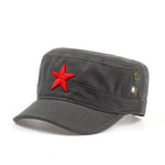 2018 Cotton% High quality Five STARS gas hole Baseball Caps Service Army Hat Patrol flat hats Hip Hop canvas Snapback cap hats - webtekdev