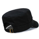 NEW Cotton Military cap for Men women red star Embroidery sailor vintage Hat men's flat camouflage leisure summer captain cap - webtekdev