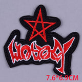 Pulaqi Punk Metal Band Cloth Patches Embroidered Patches For Clothing Applique Rock Music Fans Badges Stickers Iron on Patches F - webtekdev