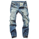 Gersri Hot Sale Casual Men Jeans Straight Slim Cotton High Quality Denim Jeans Men Retail & Wholesale Warm Men Jeans Pants - webtekdev
