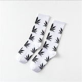 Moda Socmark Funny Socks Men Comfortable High Quality Cotton Happy Hemp Leaf Maple Casual Long Weed Crew Sock Dress Harajuku - webtekdev