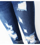 2127 Youaxon New S-XXXXXL Ultra Stretchy Blue Tassel Ripped Jeans Woman Denim Pants Trousers For Women Pencil Skinny Jeans - webtekdev