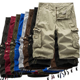 Cargo Shorts Men 2020 Summer Army Military Tactical Homme Shorts Casual Solid Multi-Pocket Male Cargo Shorts Plus Size - webtekdev