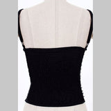 Quality Women Fashion Sexy Lingeries Glitter Rivet Black Club Punk Dance Bra Top waist trainer corset Gothic Gold corsets - webtekdev