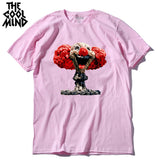 COOLMIND QI0320A summer cool 100% cotton printed funny men T shirt new design short sleeve casual mal cewneck Tshirt for men - webtekdev