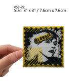 THE CLASH Star Logo Blondie Postage Stamp Dead Kennedys ANTI RACIST Anti Facist War Music Band Embroidered Iron On Patch - webtekdev