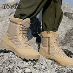 New US Military leather boots for men Combat bot Infantry tactical boots ankle army bots army shoes - webtekdev