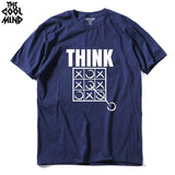 THE COOLMIND Think Outside The Box Funny Cool Creative Men T Shirt  2017 Short Sleeve O Neck Casual Men's T-shirt Tee shirts - webtekdev