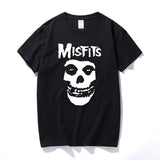 new men's hip-hop punk skull misfits brand cotton short-sleeve T-shirt marve - webtekdev