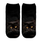 RUBU women's funny animal Cute 3D Print Socks Women Ankle Socks Unisex Socks Hot women Fashion Sox cartoon cat for female 5H1 - webtekdev