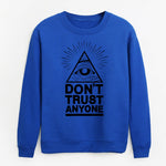 2020 new harajuku clothing man Dont Trust Anyone autumn winter fleece hoodies Illuminati All Seeing Eye sweatshirt men pullovers - webtekdev