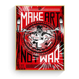 Make Art Not War Pop Art Vintage Poster Prints Oil Painting On Canvas Wall Art Murals Pictures For Living Room Decoration - webtekdev