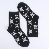 Modeager Fashion Hip hop Black Color Skeleton Alien Halloween Cool Women Socks Cotton Soft Summer Thin Novelty Socks for Women - webtekdev