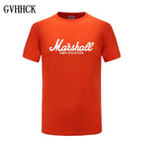 Marshall T Shirt Logo Amps Amplification Guitar Hero Hard Rock Cafe Music Muse Tops Tee Shirts For Men Fashion Harajuku T-shirts - webtekdev