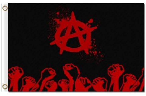 3x5FT custom anarchy Flag Banner - webtekdev
