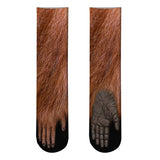 New Funny Socks 3D Paw Printed Animal Socks Women Cat Zebra Leopard Panda Paw Long Cotton Socks  for Women Men Unisex - webtekdev
