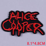 Pulaqi Punk Metal Band Cloth Patches Embroidered Patches For Clothing Applique Rock Music Fans Badges Stickers Iron on Patches F - webtekdev