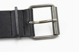 3-Row Studded Leather Belt (Black) - webtekdev