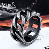 Beier new store 316L Stainless Steel high quality ring Gothic chain ring personality retro  Fashion jewelry LLBR8-175R - webtekdev