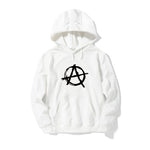 New Funny Printed Harajuku Hoodies Men Anarchy Symbol Sweatshirt Male Punk Rock Female's Hoodie Bedlam Evil Anarchist War Rocker - webtekdev