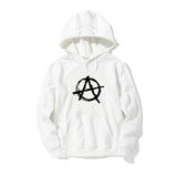 New Funny Printed Harajuku Hoodies Men Anarchy Symbol Sweatshirt Male Punk Rock Female's Hoodie Bedlam Evil Anarchist War Rocker - webtekdev