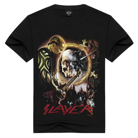 2018 hot sale Slayer band Men/women t-shirt the slayer Speed Metal t shirt men tshirt punk clothing summer streetwear - webtekdev