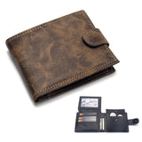 Casual Men's Wallets Leather Solid Luxury Wallet Men Pu Leather - webtekdev