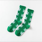 Moda Socmark Funny Socks Men Comfortable High Quality Cotton Happy Hemp Leaf Maple Casual Long Weed Crew Sock Dress Harajuku - webtekdev
