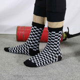 Korea Funky Harajuku Trend Women Checkerboard Socks Geometric Checkered Socks Men Hip Hop Cotton Unisex Streetwear Novelty Socks - webtekdev